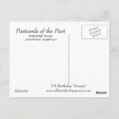 古い郵便はがき- USSジョージア ポストカード (裏面)