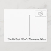 古い郵便局 ポストカード (裏面)