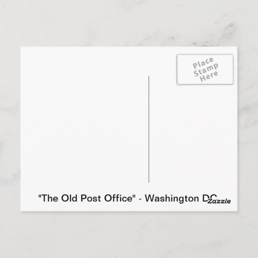 古い郵便局 ポストカード (裏面)