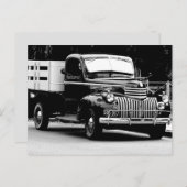 古い配達トラックのはがき ポストカード (正面/裏面)