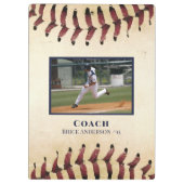 古い野球の写真 クリップボード (裏面)