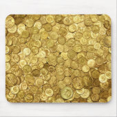 古い金ゴールドコインコレクション マウスパッド (正面)