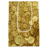 古い金ゴールドコインコレクション ミディアムペーパーバッグ (裏面)