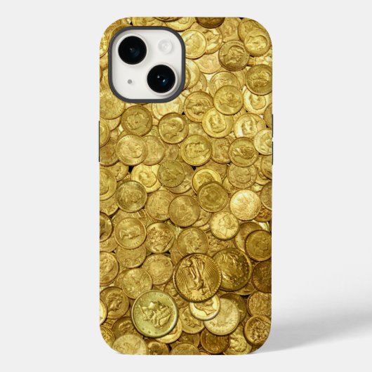 古い金ゴールドコインコレクション Case-Mate iPhoneケース (裏面)