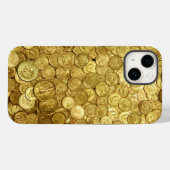 古い金ゴールドコインコレクション Case-Mate iPhoneケース (裏面 (横))