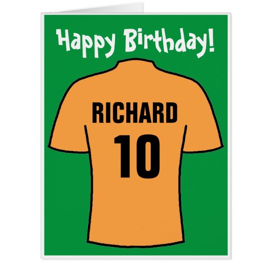 古い金ゴールド誕生日カード (正面)