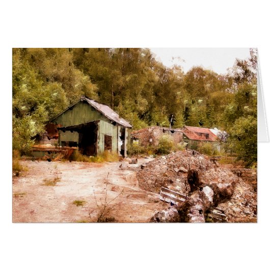 古い金ゴールド鉱山 (正面横)