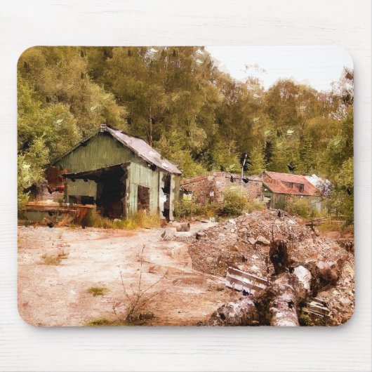古い金ゴールド鉱山 マウスパッド (正面)