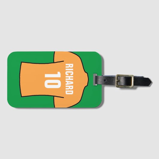 古い金ゴールド ラゲッジタグ (正面横)