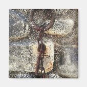 古い金属と岩石 マグネット (正面)