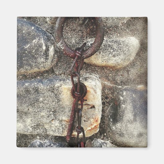 古い金属と岩石 マグネット (正面)