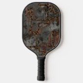 古い金属の壁B ピックルボールラケット (裏面)