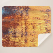 古い金属の鉄の錆の背景と質感、金属 シェルパブランケット (正面(横))