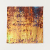 古い金属の鉄の錆の背景と質感、金属 タペストリー (正面)