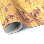 古い金属の鉄の錆の背景と質感、金属 ラッピングペーパー (ロールコーナー)