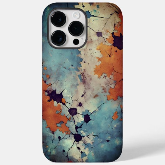 古い金属サーフェスパターンと劣化した金属サーフェスパターン Case-Mate iPhoneケース (裏面)