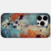 古い金属サーフェスパターンと劣化した金属サーフェスパターン Case-Mate iPhoneケース (裏面 (横))
