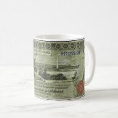 古い金銭の1896 $1 コーヒーマグカップ (正面右)