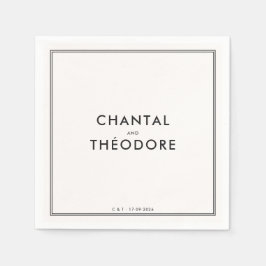 古い金 | 静かな贅沢 | ウェディング スタンダードカクテルナプキン