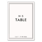 古い金 | Quiet Luxuryのテーブ結婚ルナンバーカード テーブルナンバー (正面)