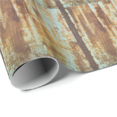 古い鉄さび：金属の背景 ラッピングペーパー (ロールコーナー)