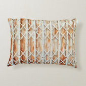 古い鉄のドアのパネルは錆びている。抽象芸術、アンティーク、 アクセントクッション (裏面)