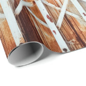 古い鉄のドアのパネルは錆びている。抽象芸術、アンティーク、 ラッピングペーパー (ロールコーナー)