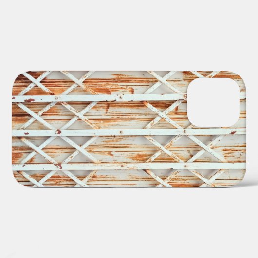 古い鉄のドアのパネルは錆びている。抽象芸術、アンティーク、 Case-Mate iPhoneケース (裏面 (横))