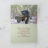 古い鉄道トレッスルは誕生日カスタマイズ カード (内部)