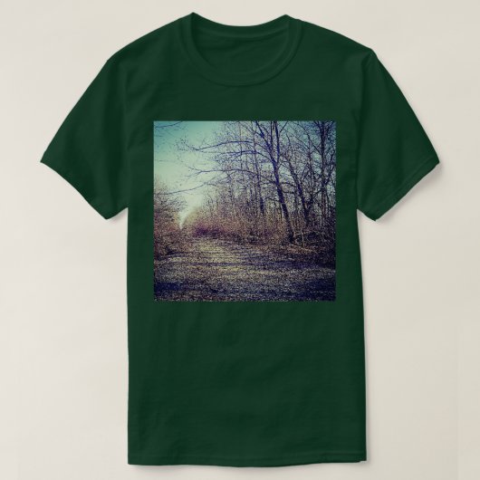 古い鉄道秋 Tシャツ (デザイン正面)