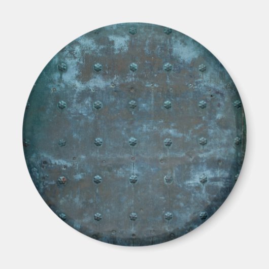 古い銅スペインのの汚れた金属扉 マグネット (正面)