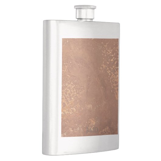 古い銅表面 フラスク (右)