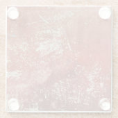 古い銅:鮮やかな金属のテクスチャ。 ガラスコースター (裏面)