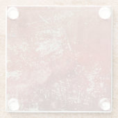 古い銅：鮮やかな金属のテクスチャ。 ガラスコースター (裏面)