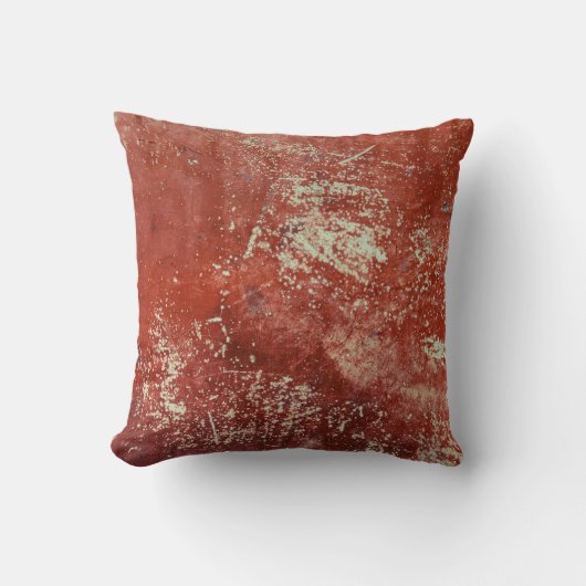 古い銅：鮮やかな金属のテクスチャ。 クッション (正面)