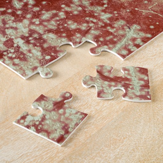 古い銅:鮮やかな金属のテクスチャ。 ジグソーパズル (側面)