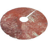 古い銅：鮮やかな金属のテクスチャ。 ブラッシュドポリエステルツリースカート (アングル)