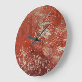 古い銅：鮮やかな金属のテクスチャ。 ラージ壁時計 (傾斜)