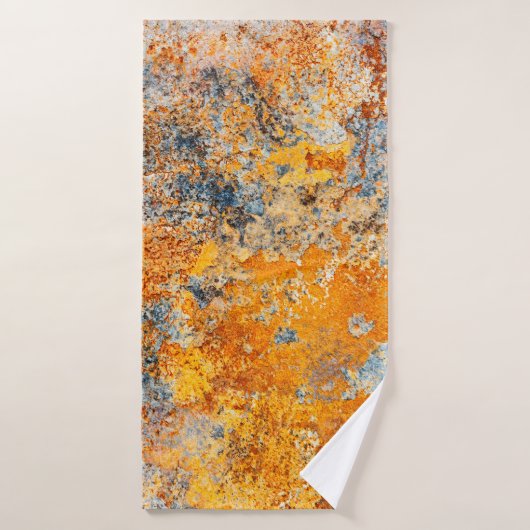 古い錆のテクスチャ。錆びグランジた金属背景 バスタオル (バスタオル)