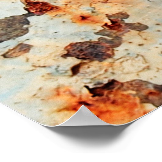 古い錆の表面の背景とテクスチャ ポスター (角)