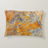 古い錆の質感、メタリックグランジな背景。 アクセントクッション (裏面)