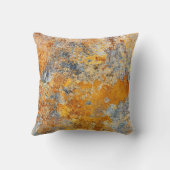 古い錆の質感、メタリックグランジな背景。 クッション (裏面)