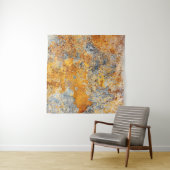 古い錆の質感、メタリックグランジな背景。 タペストリー (インサイチュ(横))