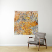 古い錆の質感、メタリックグランジな背景。 タペストリー (インサイチュ)