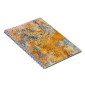 古い錆の質感、メタリックグランジな背景。 ノートブック (右側)