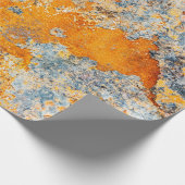 古い錆の質感。錆びグランジた金属背景 ラッピングペーパー (角)