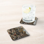 古い錆びたスズ缶のアーティストペイントブラシ コースター (右側)