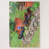 古い錆びたトイトラック&カー、オーストリア·ジグソーパズル ジグソーパズル (縦)