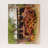 古い錆びたトラクター ジグソーパズル (縦)