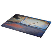 古い錆びたトラックの風防 カッティングボード (角)